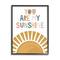 Stupell Industries You Are My Sunshine Phrase Children's Sun Rise Framed Wall Art